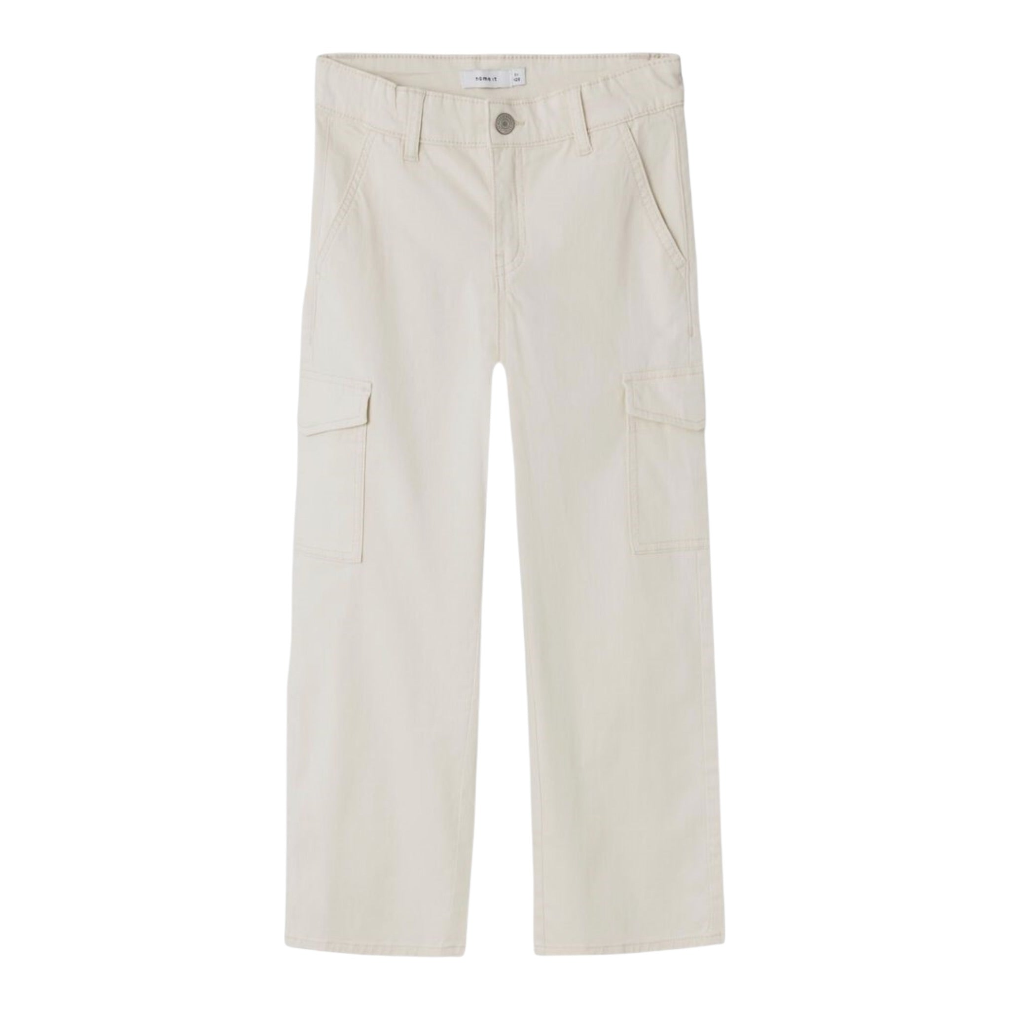 Name It Pantalone tinta unita con Girovita Regolabile Beige per Bambino 13220718 BEIGE NAME IT 