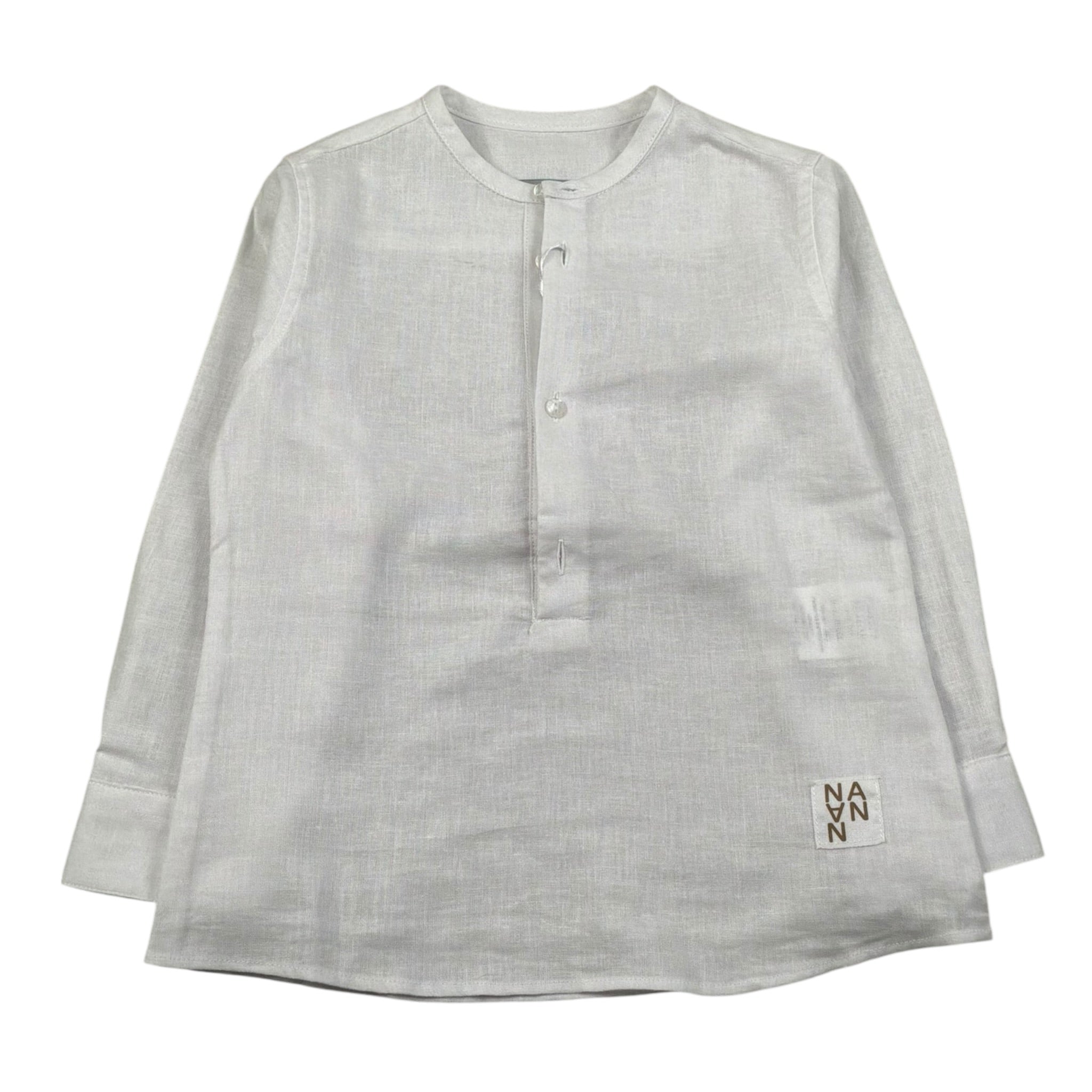 Nanan Camicia Manica Lunga tinta unita Bianco per Bambino E2315748B BIANCO NANAN 