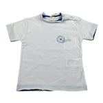 Nanan T-Shirt Girocollo tinta unita con Stampa Bianco per Neonato E2416512B BIANCO NANAN 