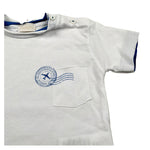 Nanan T-Shirt Girocollo tinta unita con Stampa Bianco per Neonato E2416512B BIANCO NANAN 
