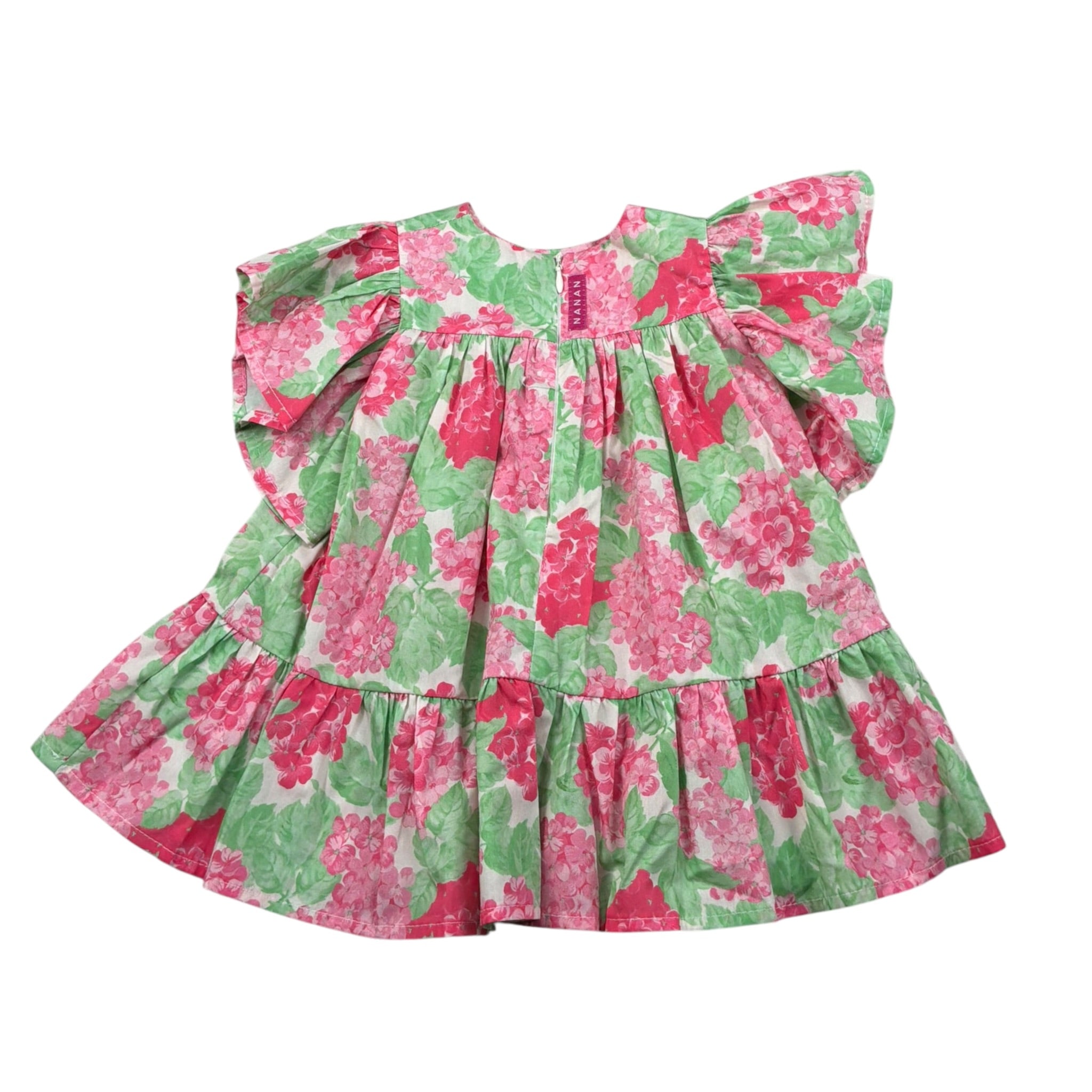 Nanan Abito Mezza Manica Fantasia Floreale Multicolor per Neonata E24491 MULTICOLOR NANAN 