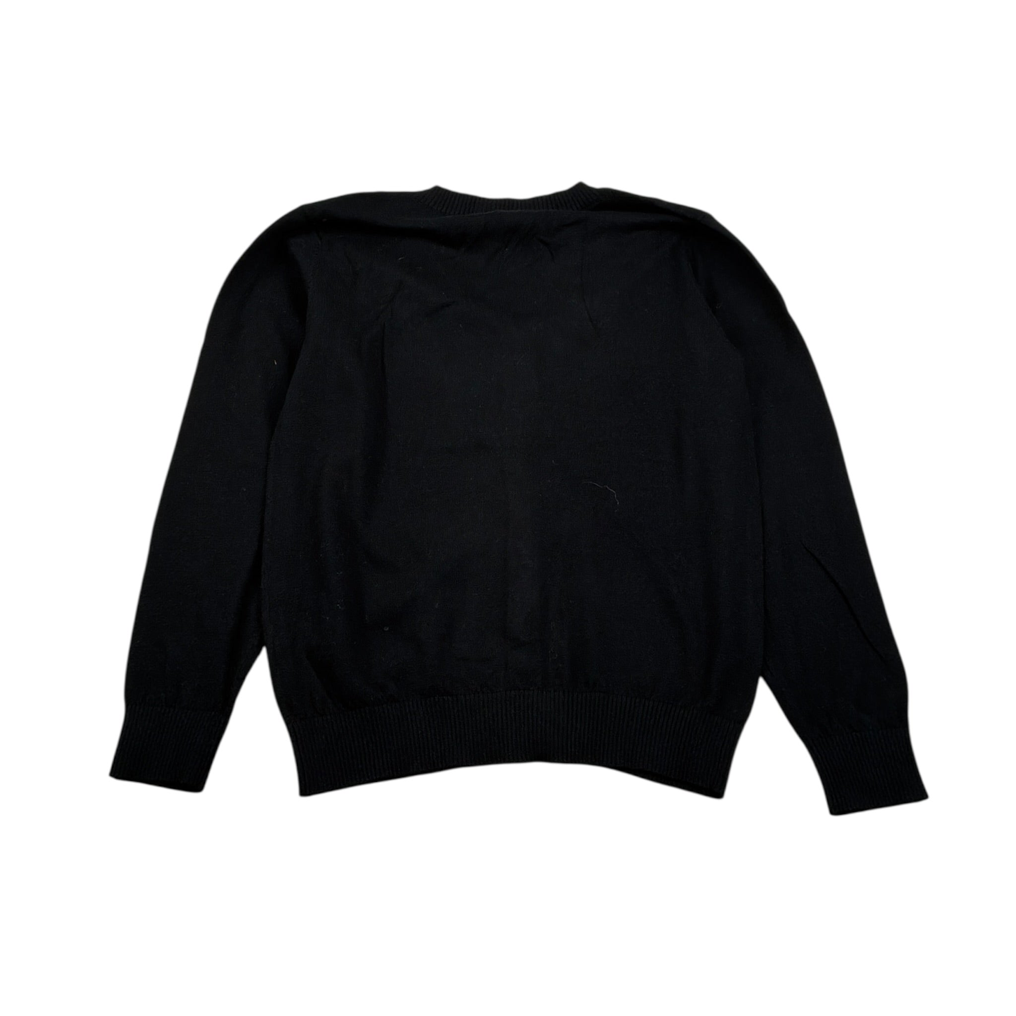 Never Too Cardigan tinta unita con Bottoni Nero per Bambino GIACCHINI NERO NEVER TOO 