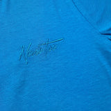 Never Too T-Shirt Girocollo Tinta Unita con Bottoni per Bambino NT1573R COBALTO NEVER TOO 