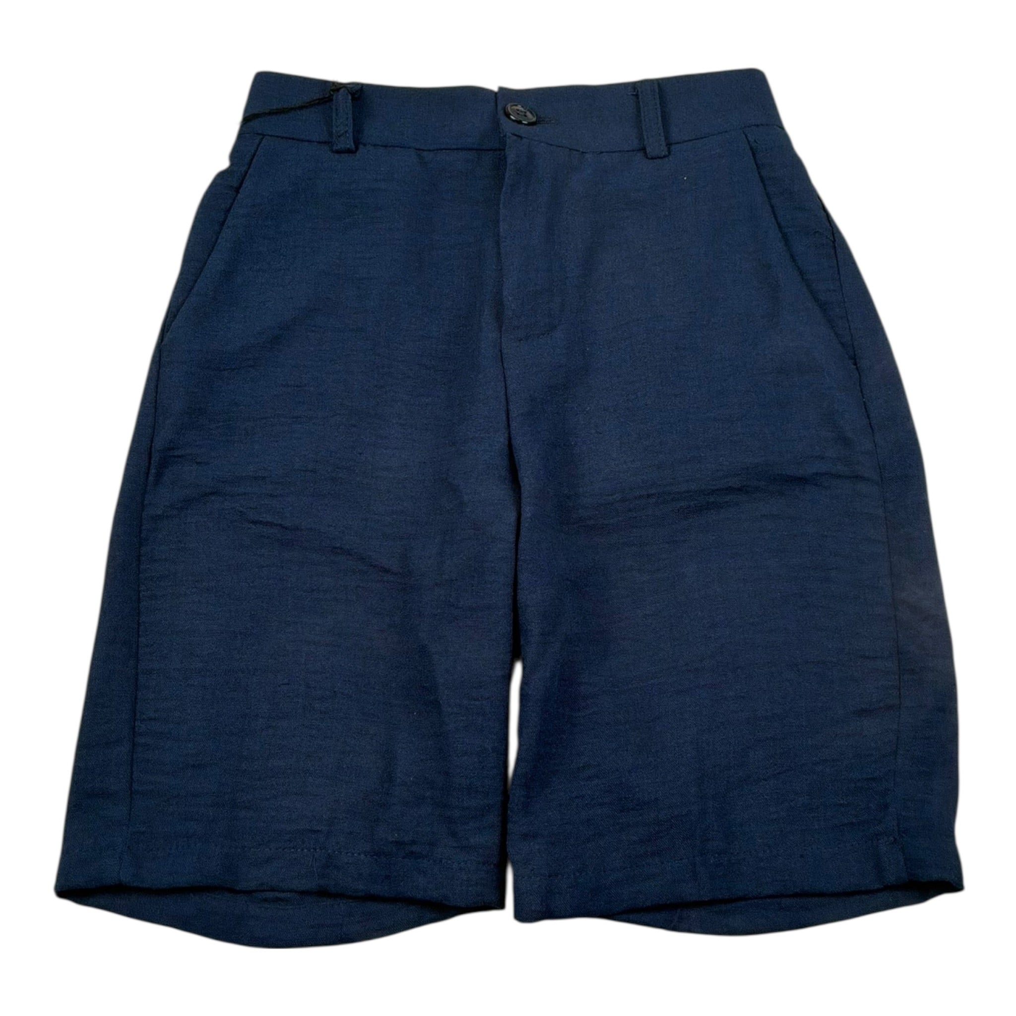 Never Too Bermuda tinta unita con Elastico In Vita Blu per Bambino NT2289R BLU NEVER TOO 
