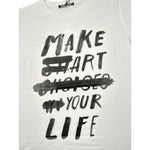 Never Too T-Shirt tinta unita con Logo Bianco per Bambino NT2461P BIANCO NEVER TOO 
