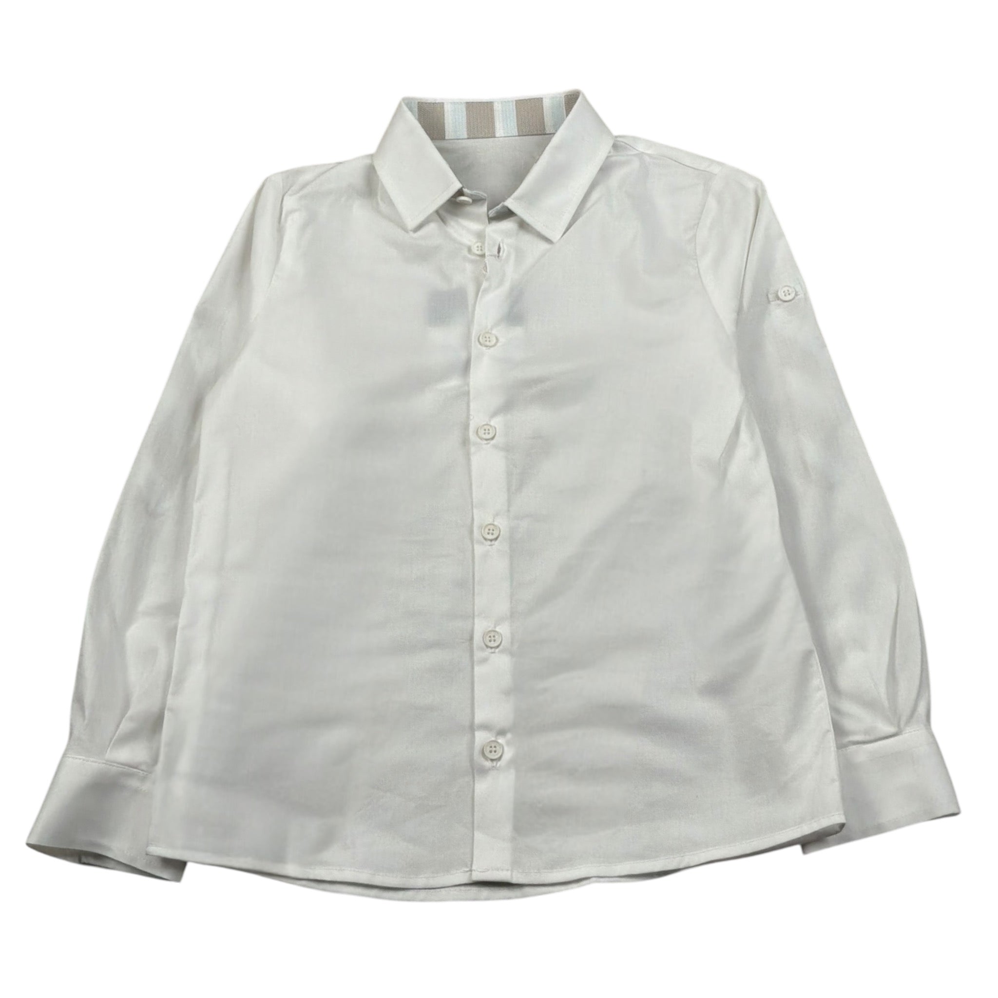 New Gereration Camicia Manica Lunga tinta unita Bianco per Bambino 41162 BIANCO NEW GERERATION 