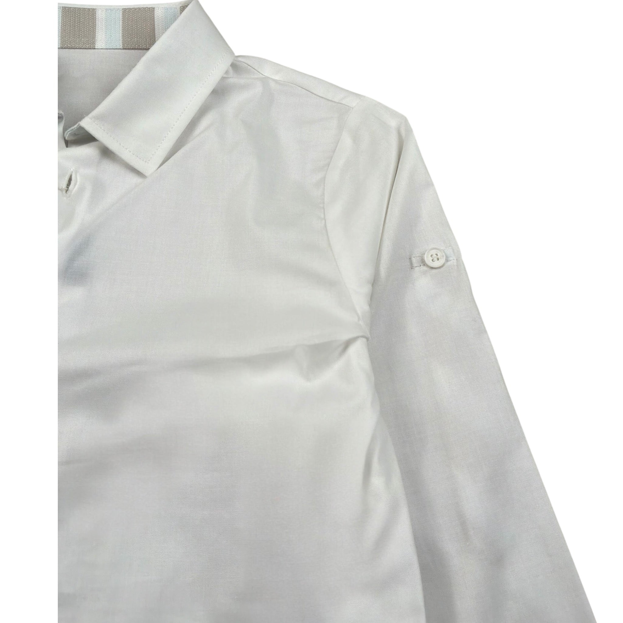 New Gereration Camicia Manica Lunga tinta unita Bianco per Bambino 41162 BIANCO NEW GERERATION 