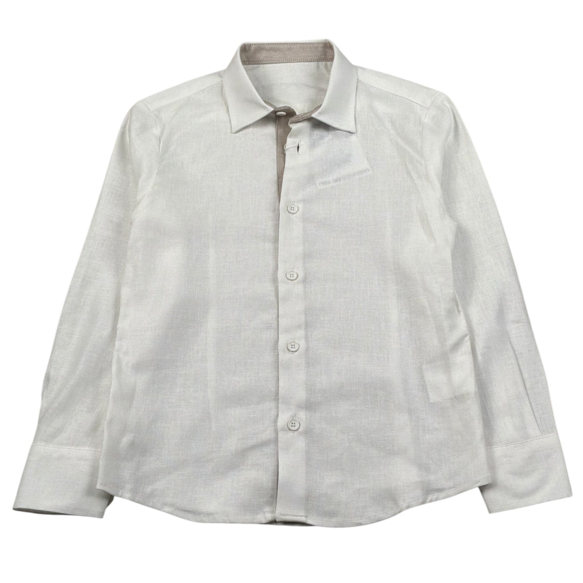 New Gereration Camicia Manica Lunga tinta unita Panna per Bambino 42131 PANNA NEW GERERATION 
