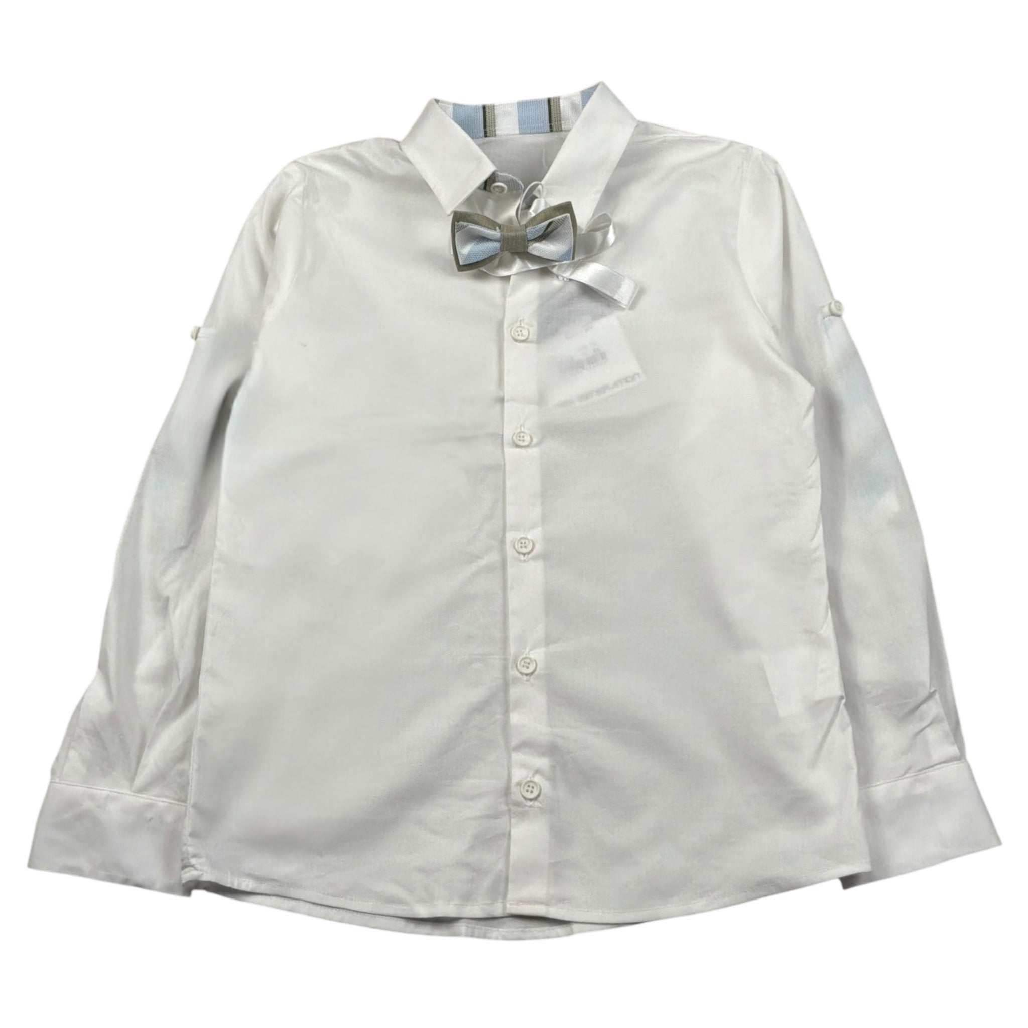 New Gereration Camicia Manica Lunga con Papillon Bianco per Bambino 51152 BIANCO NEW GERERATION 