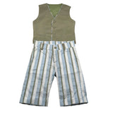 New Gereration Completo 2 Pezzi Gilet-Bermuda Verde per Bambino 51952 VERDE NEW GERERATION 