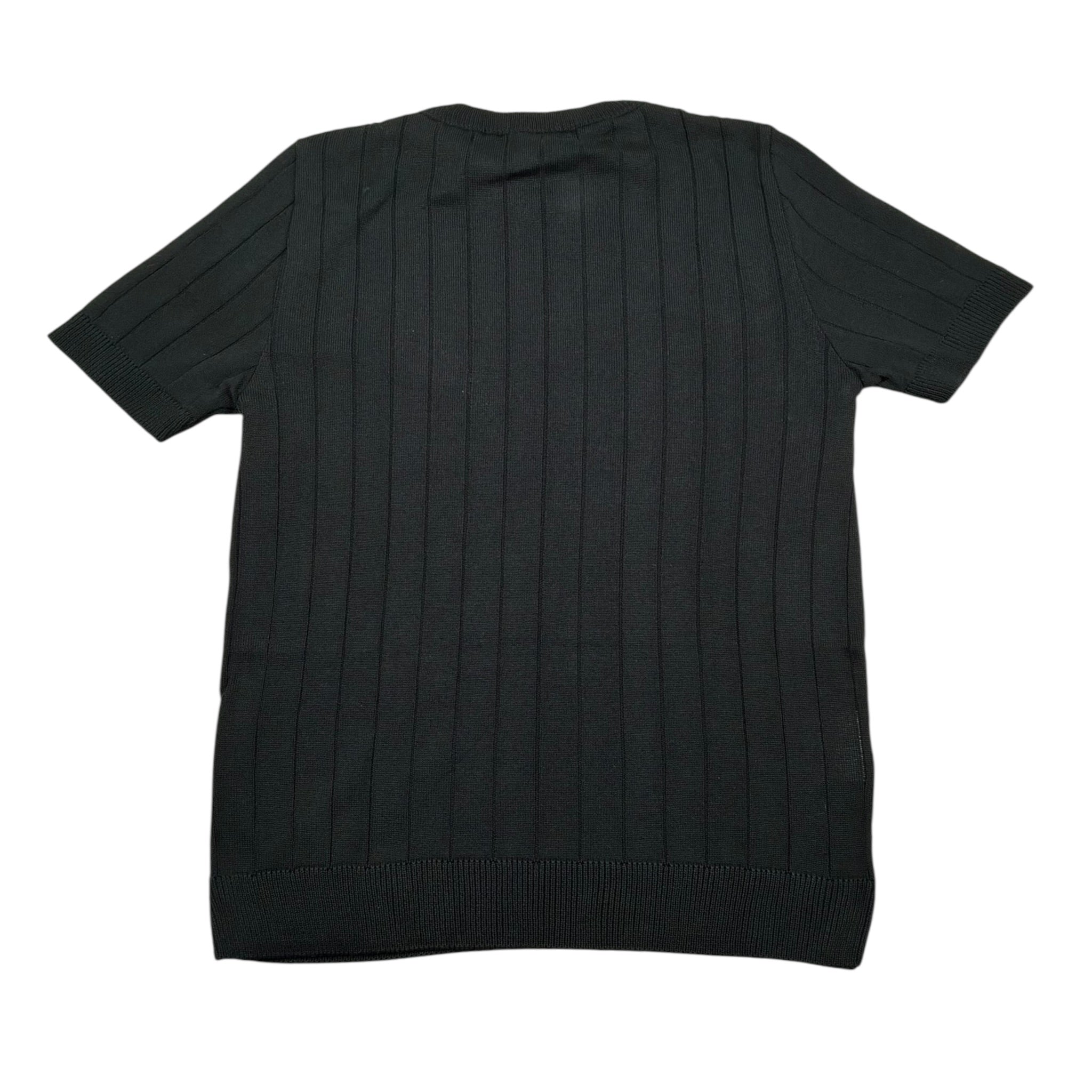 Numbers T-Shirt Girocollo In Filo Tinta Unita per Bambino FIL07 NERO NUMBERS 