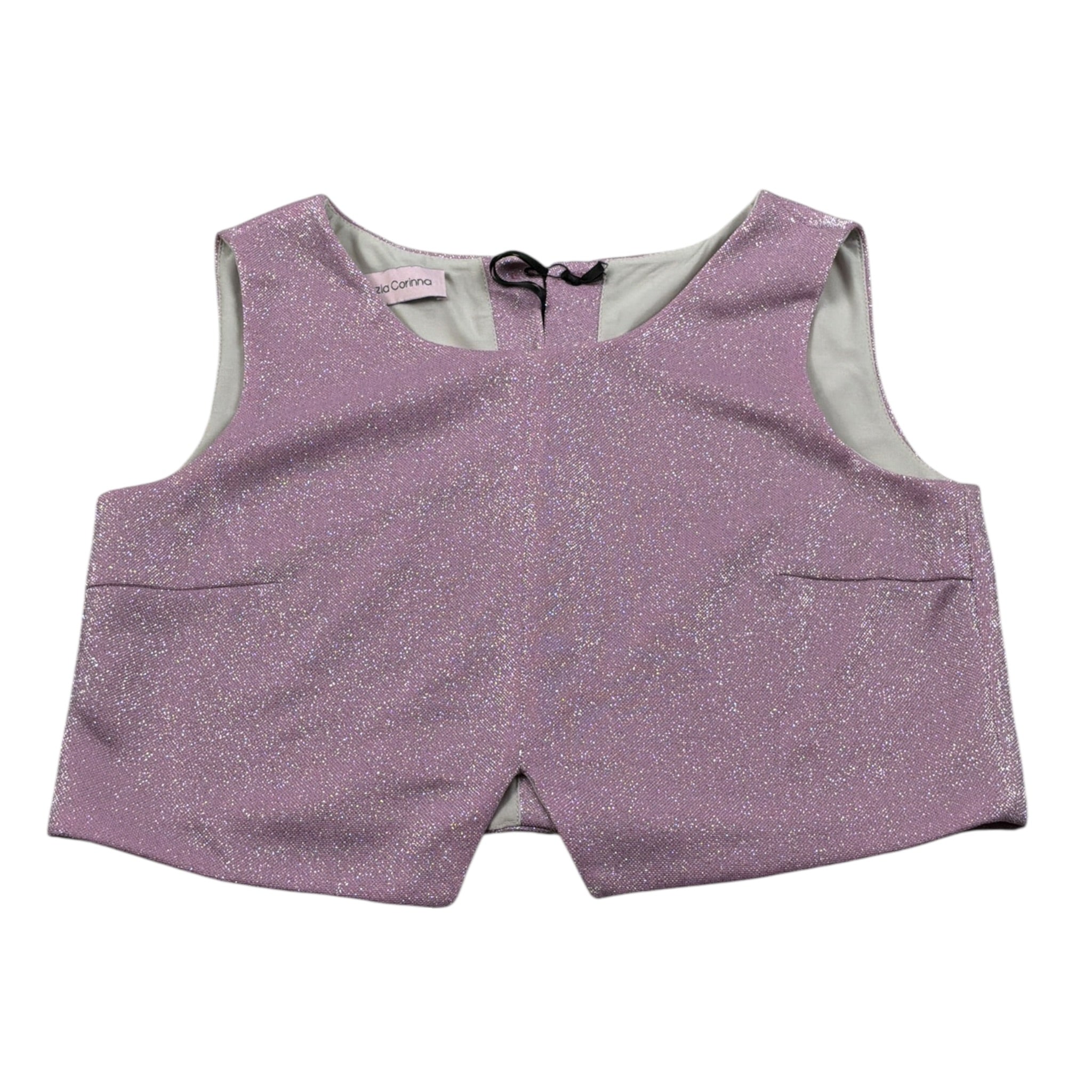 Nunzia Corinna Top Tinta Uita Giromanica Rosa per Bambina NJ4216210 ROSA NUNZIA CORINNA 