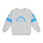 Off-White Felpa Girocollo Tinta Unita con Stampa per Bambina OBBA006S24 GRIGIO OFF-WHITE 