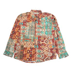 Over-D Camicia Tinta Unita con Fantasia per Bambino OK1074SCM MARRONE OVER-D 