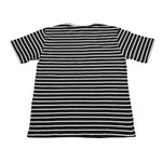 Paolo Pecora T-Shirt Girocollo tinta unita con Stampa A Righe Nero per Bambino P2668 NERO PAOLO PECORA 