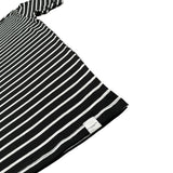 Paolo Pecora T-Shirt Girocollo tinta unita con Stampa A Righe Nero per Bambino P2668 NERO PAOLO PECORA 