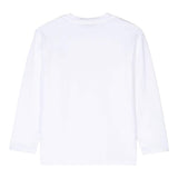Paolo Pecora Shirt Girocollo Tinta Unita con Stampa per Bambino PP3845 BIANCO PAOLO PECORA 