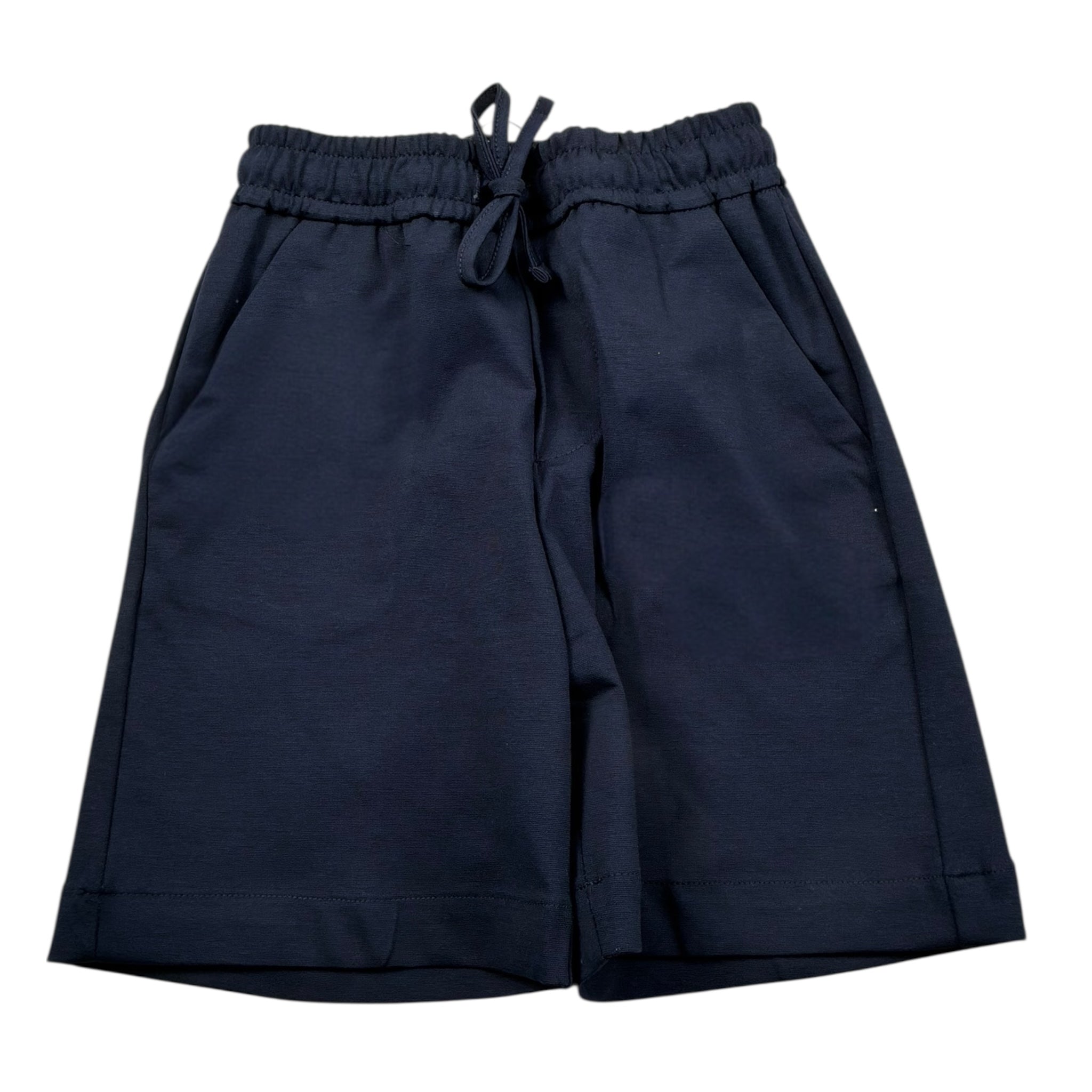 Paolo Pecora Bermuda Tinta Unita con Elastico In Vita per Bambino PP3931 BLU PAOLO PECORA 