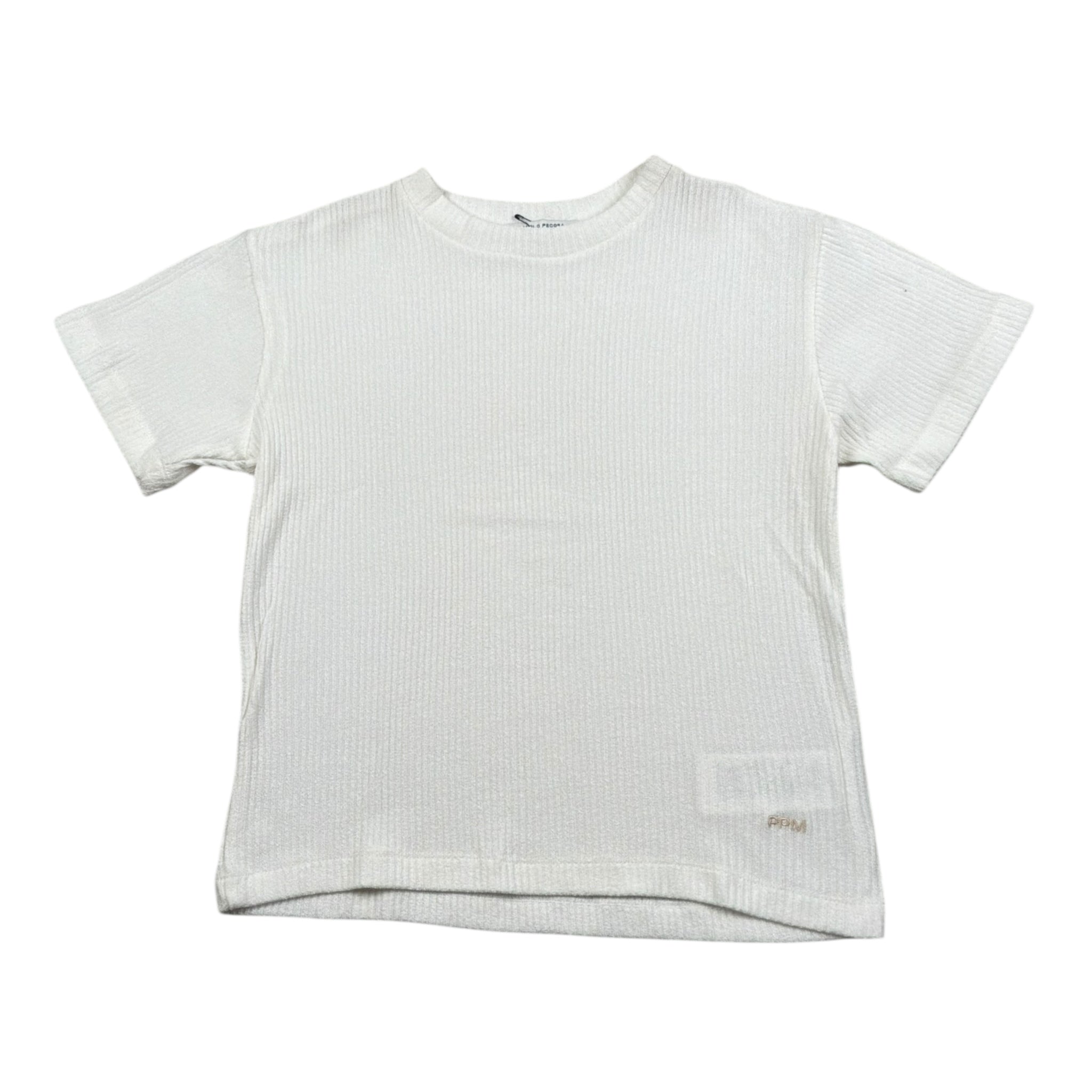 Paolo Pecora T-Shirt Girocollo Tinta Unita per Bambino PP3968X PANNA PAOLO PECORA 