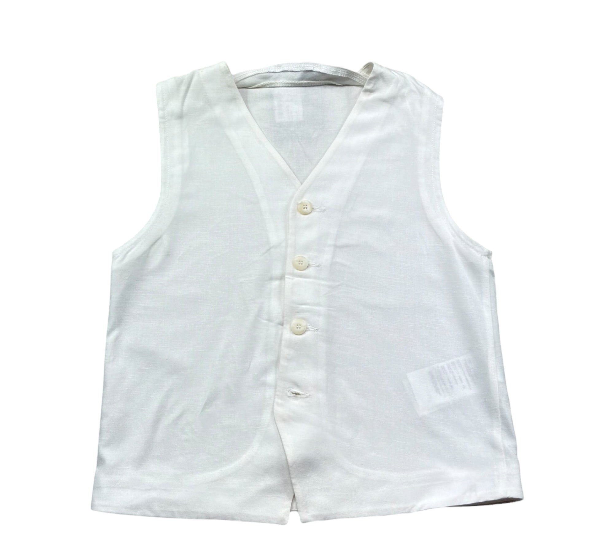 Paolo Pecora Gilet Tinta Unita per Bambino PP4189 BIANCO PAOLO PECORA 