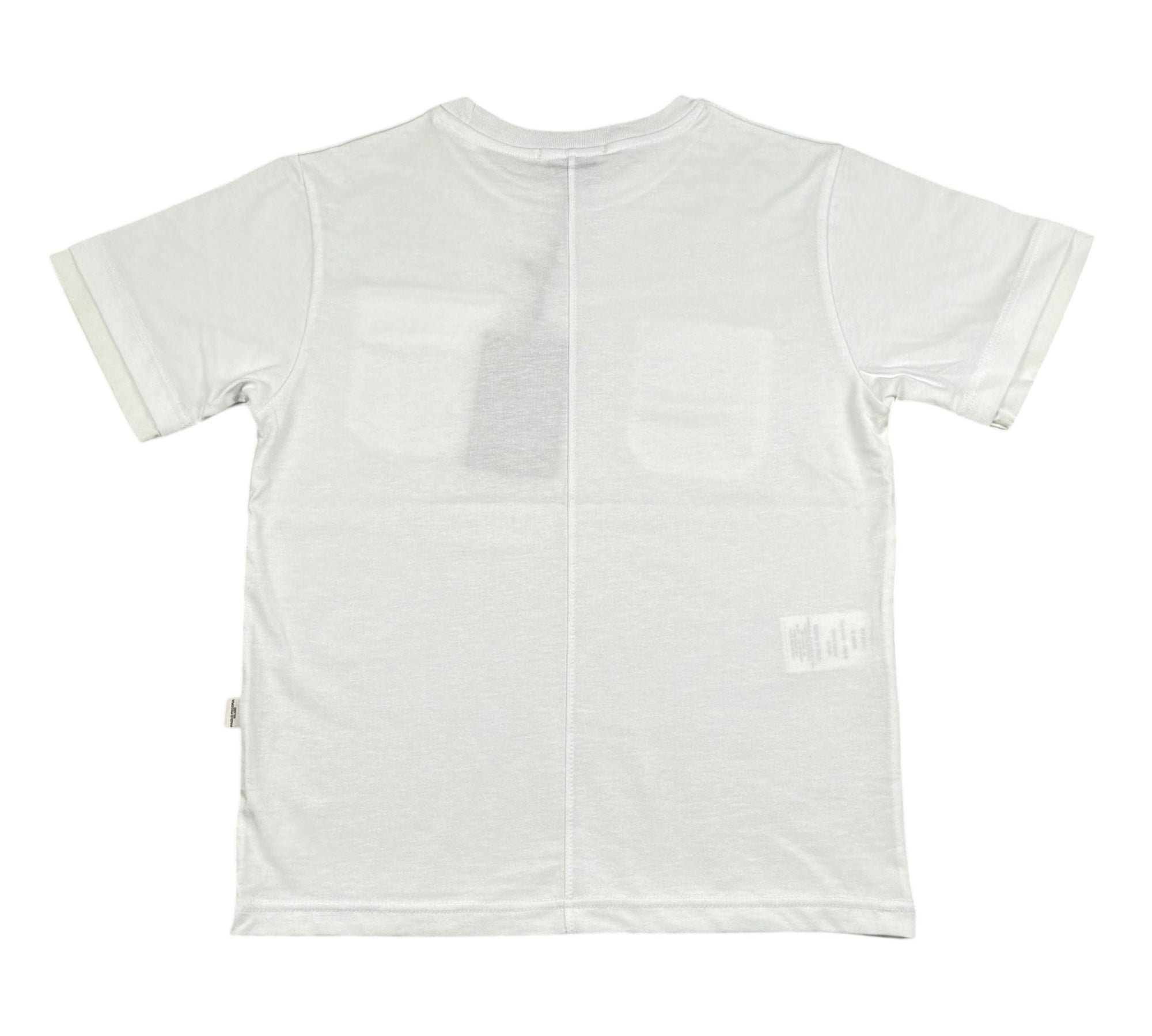 Paolo Pecora T-Shirt Girocollo Tinta Unita con Taschini per Bambino PP4351 BIANCO PAOLO PECORA 