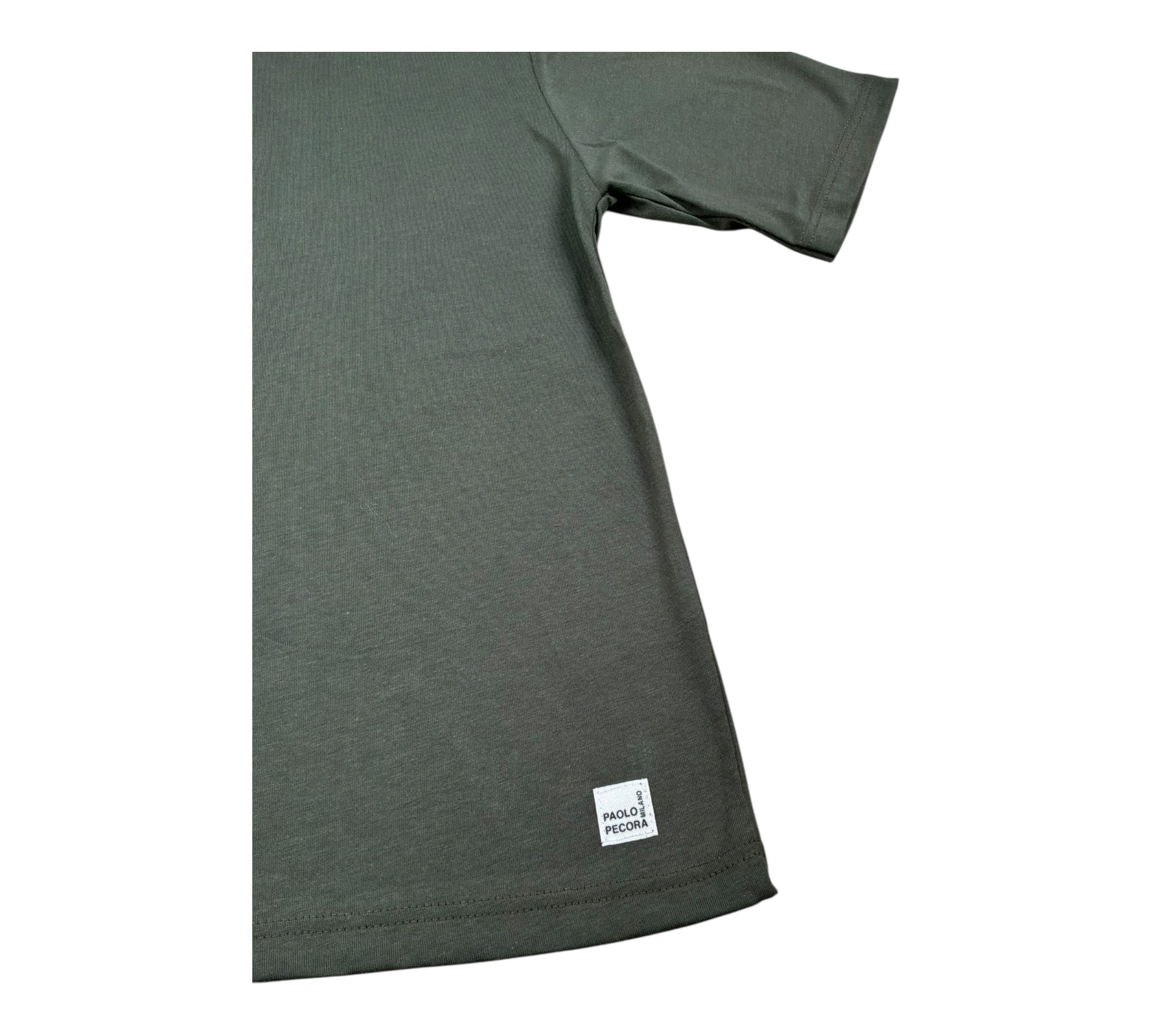 Paolo Pecora T-Shirt Tinta Unita con Cappuccio per Bambino PP4352 VERDE PAOLO PECORA 