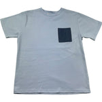 Paolo Pecora T-Shirt Girocollo Tinta Unita con Taschino per Bambino PP4364 AZZURRO PAOLO PECORA 