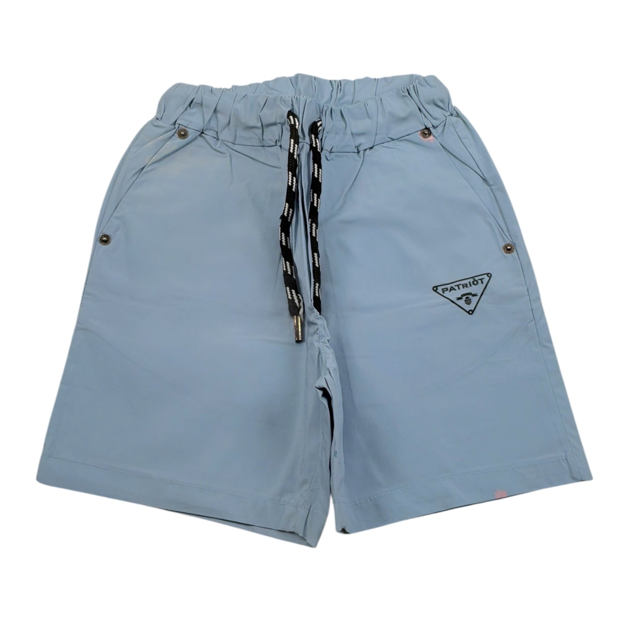 Patriot Bermuda tinta unita con Elastico In Vita Azzurro per Bambino BR050 AZZURRO PATRIOT 