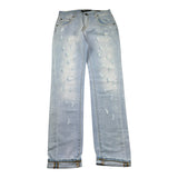 Patriot Jeans Tinta Unita con Strappi per Bambino PJ5S2SPBK39 AZZURRO PATRIOT 