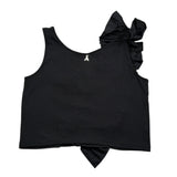Patrizia Pepe Top Giromanica tinta unita Nero per Bambina 7C0245 NERO PATRIZIA PEPE 