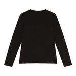 Patrizia Pepe Shirt Girocollo Tinta Unita con Brillantini per Bambina 7M0752 NERO PATRIZIA PEPE 