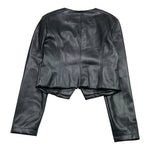 Patrizia Pepe Giubbino In Ecopelle Tinta Unita con Zip per Bambina 7O0014 NERO PATRIZIA PEPE 