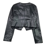 Patrizia Pepe Giubbino In Ecopelle Tinta Unita con Zip per Bambina 7O0014 NERO PATRIZIA PEPE 