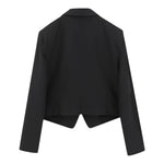 Patrizia Pepe Giacca tinta unita Modello Crop Nero per Bambina 7S0277XX NERO PATRIZIA PEPE 