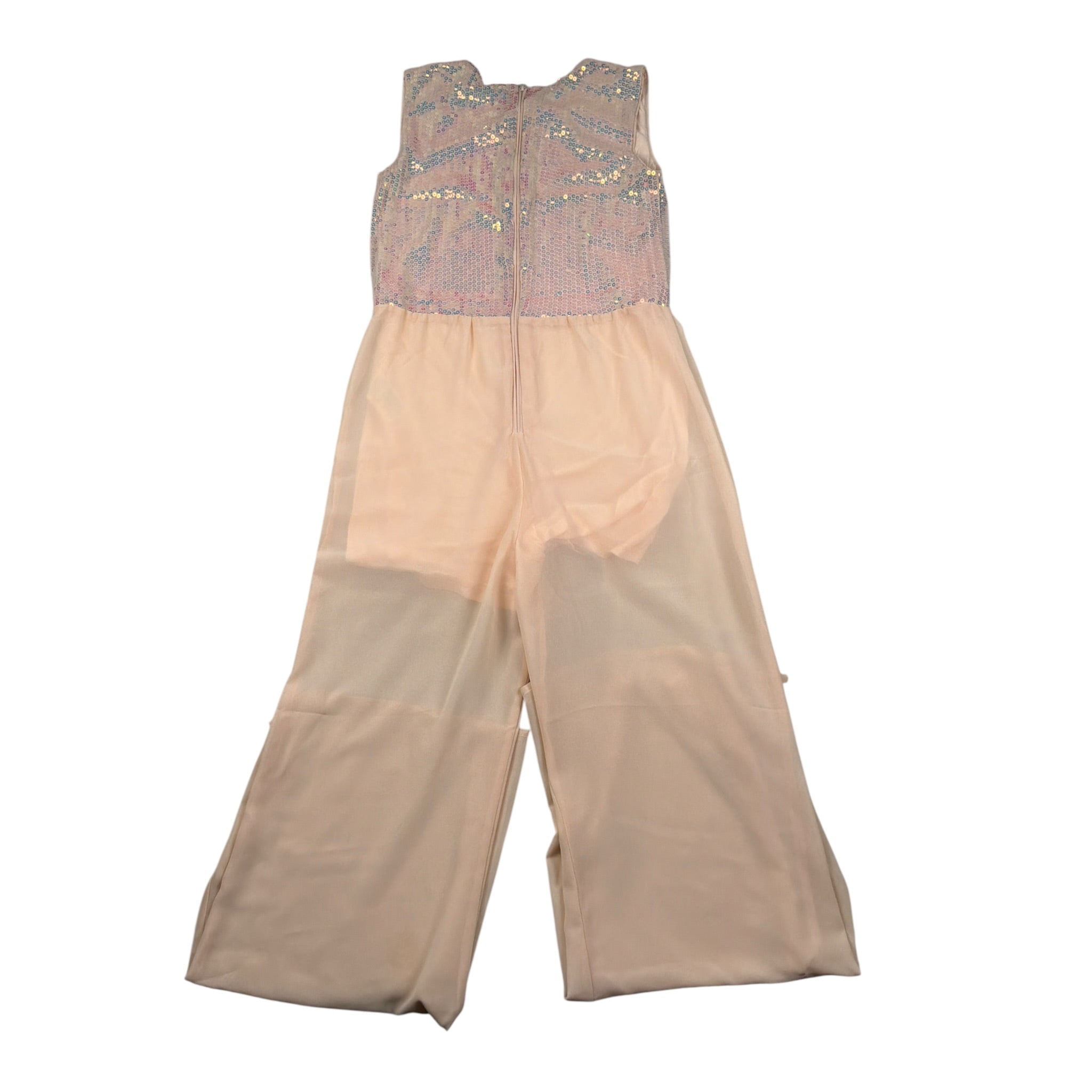Patrizia Pepe Tuta Giromanica tinta unita con Pailettes Rosa per Bambina 7T0013 ROSA PATRIZIA PEPE 