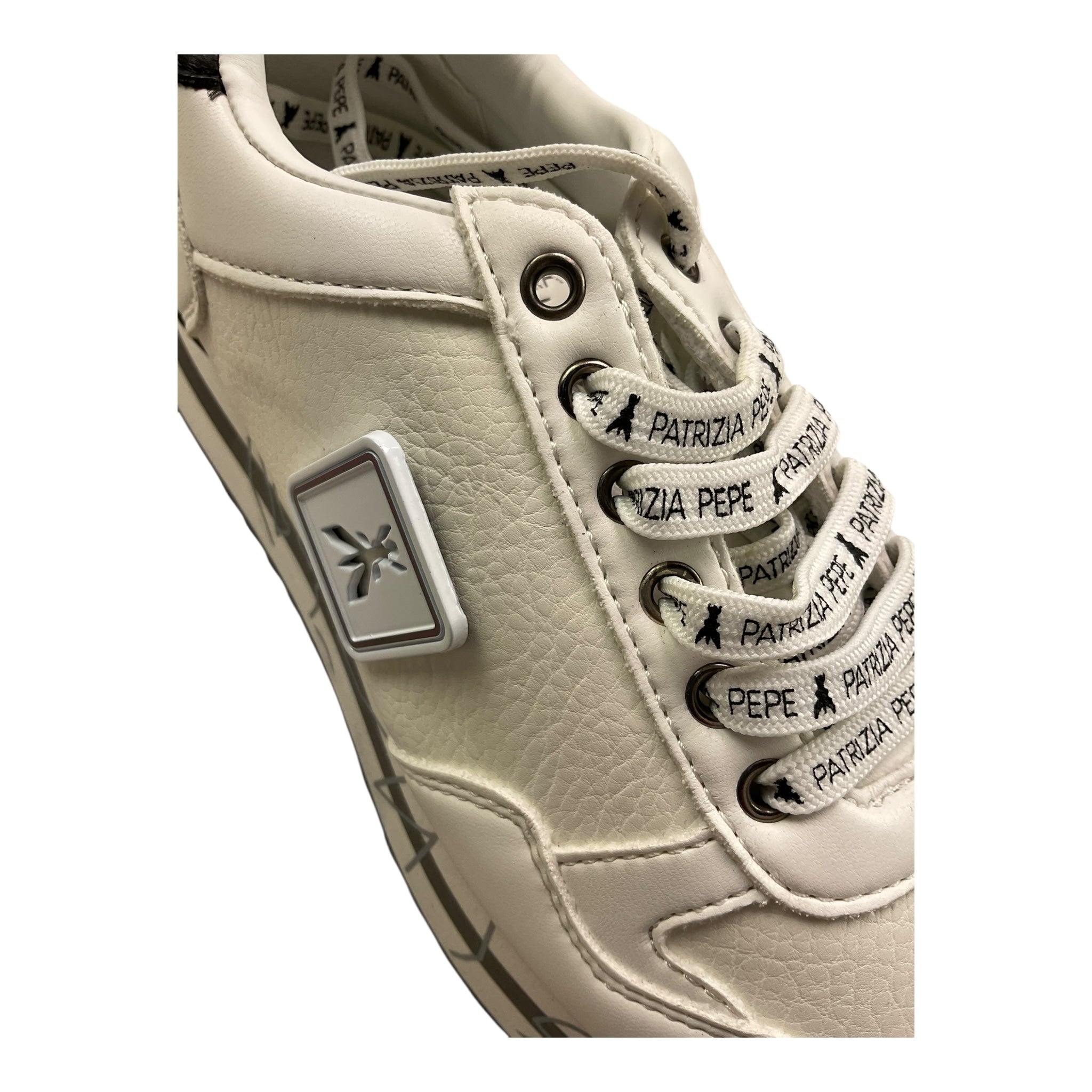 Patrizia Pepe Sneakers Tinta Unita con Lacci per Bambina PPJ860 BIANCO PATRIZIA PEPE 