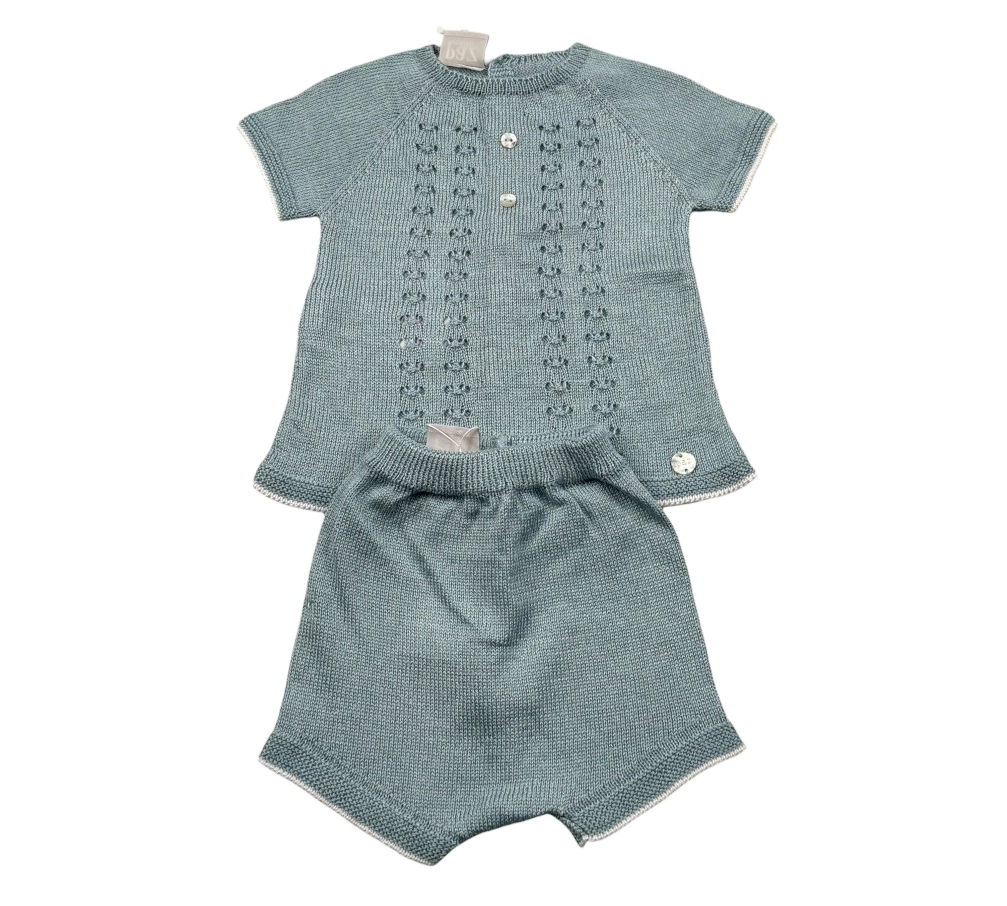 Paz Rodriguez Completo 2 Pezzi T-Shirt-Culotte per Neonato 003122672 AZZURRO PAZ RODRIGUEZ 