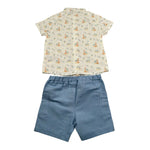 Paz Rodriguez Completo 2 Pezzi Camicia-Bermuda per Bambino 006151526J BIANCO PAZ RODRIGUEZ 