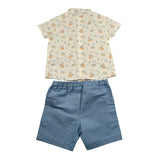 Paz Rodriguez Completo 2 Pezzi Camicia-Bermuda per Bambino 006151526J BIANCO PAZ RODRIGUEZ 