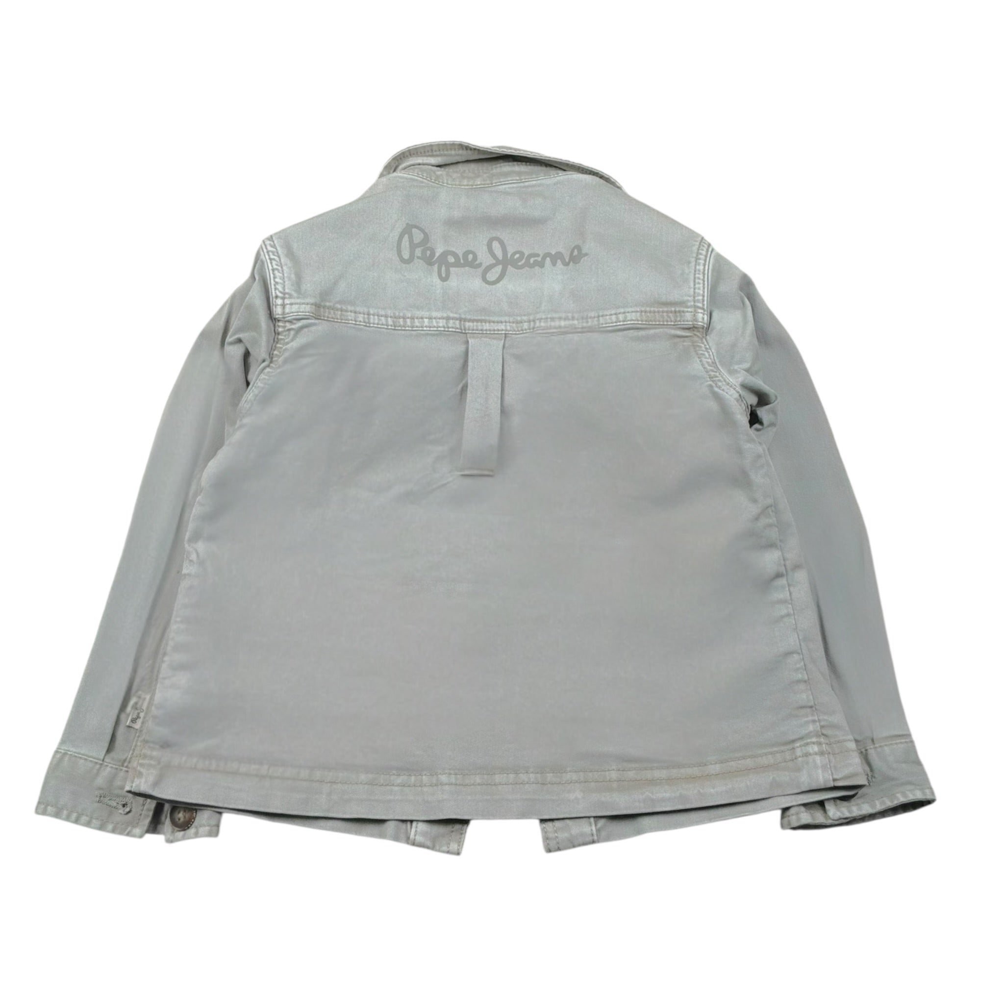 Pepe Feamo Camicia Tinta Unita con Taschini In Denim per Bambino PB401311 VERDE PEPE JEANS 