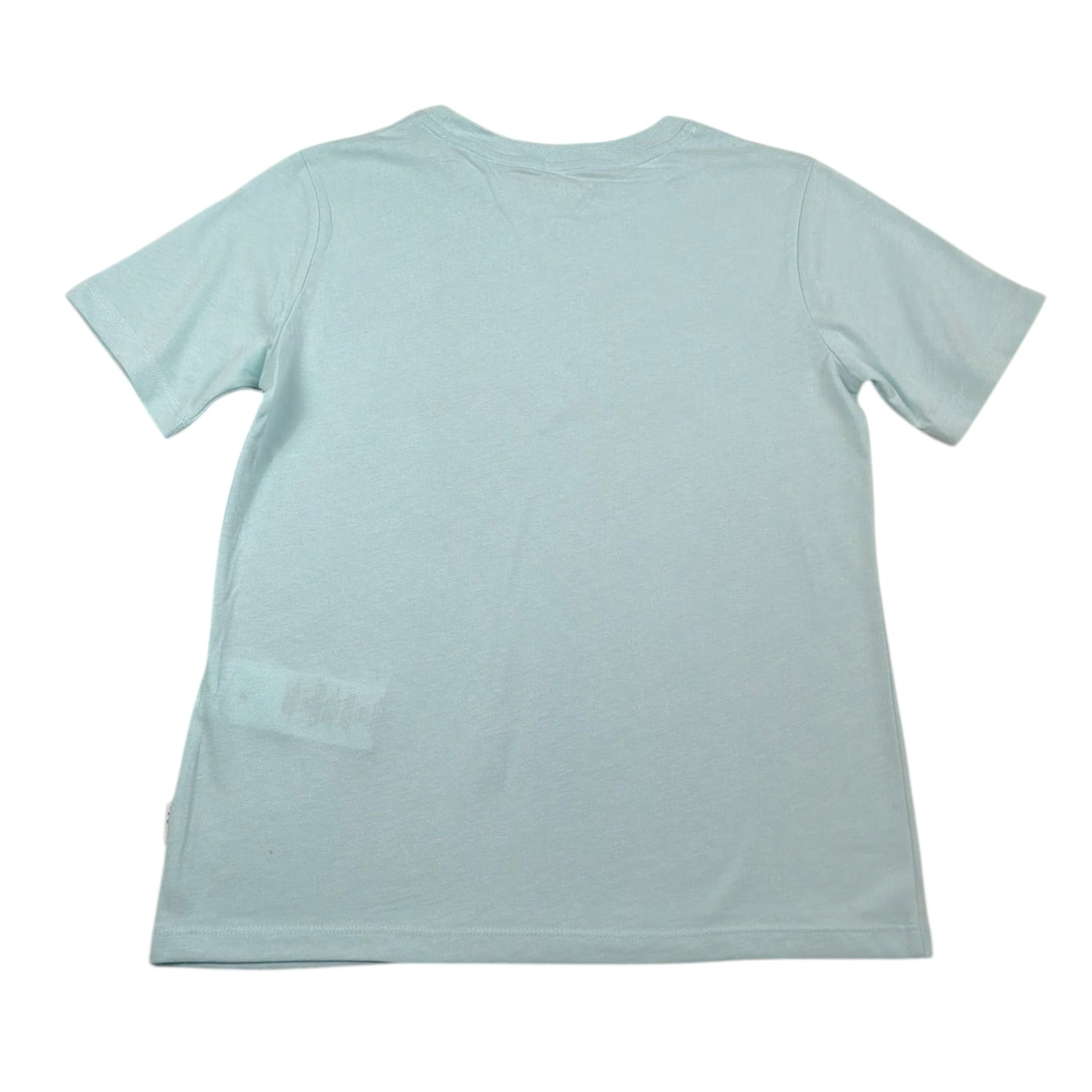 Pepe Feamo T-Shirt Girocollo Tinta Unita con Stampa per Bambino PB503980 AZZURRO PEPE JEANS 