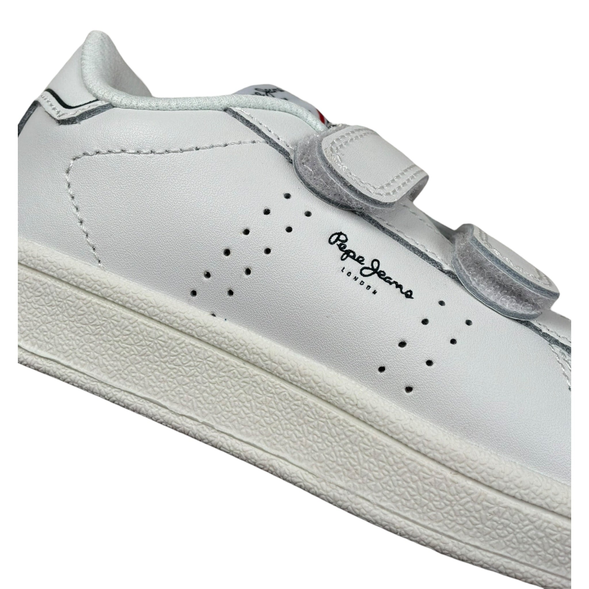 Pepe Feamo Sneakers Tinta Unita con Strappi per Neonato PBS00002N BIANCO PEPE JEANS 