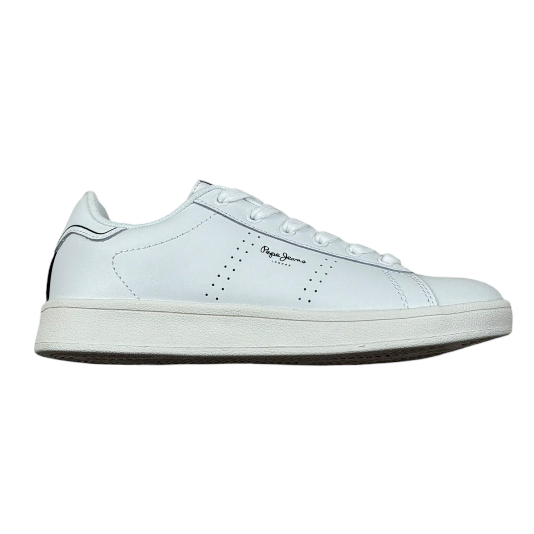 Pepe Jeans Sneakers Tinta Unita con Lacci per Bambino PBS00001 BIANCO PEPE JEANS 