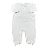 Per Te Tutina Tinta Unita con Balze In Contrasto per Neonata 53110 BIANCO PER TE 