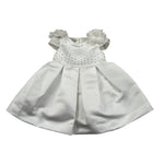 Petit Abito Mezza Manica tinta unita Bianco per Neonata S2014010 BIANCO PETIT 