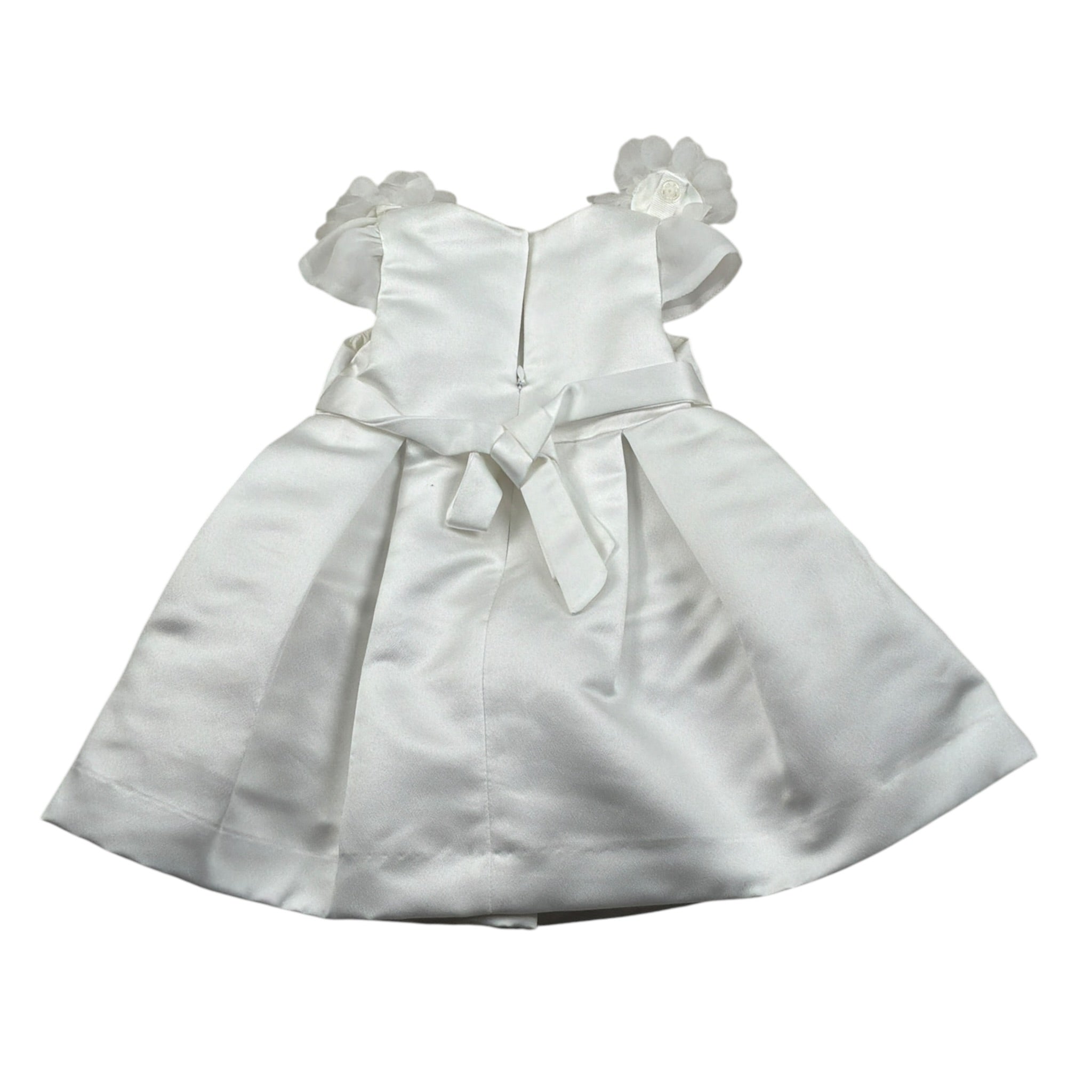 Petit Abito Mezza Manica tinta unita Bianco per Neonata S2014010 BIANCO PETIT 