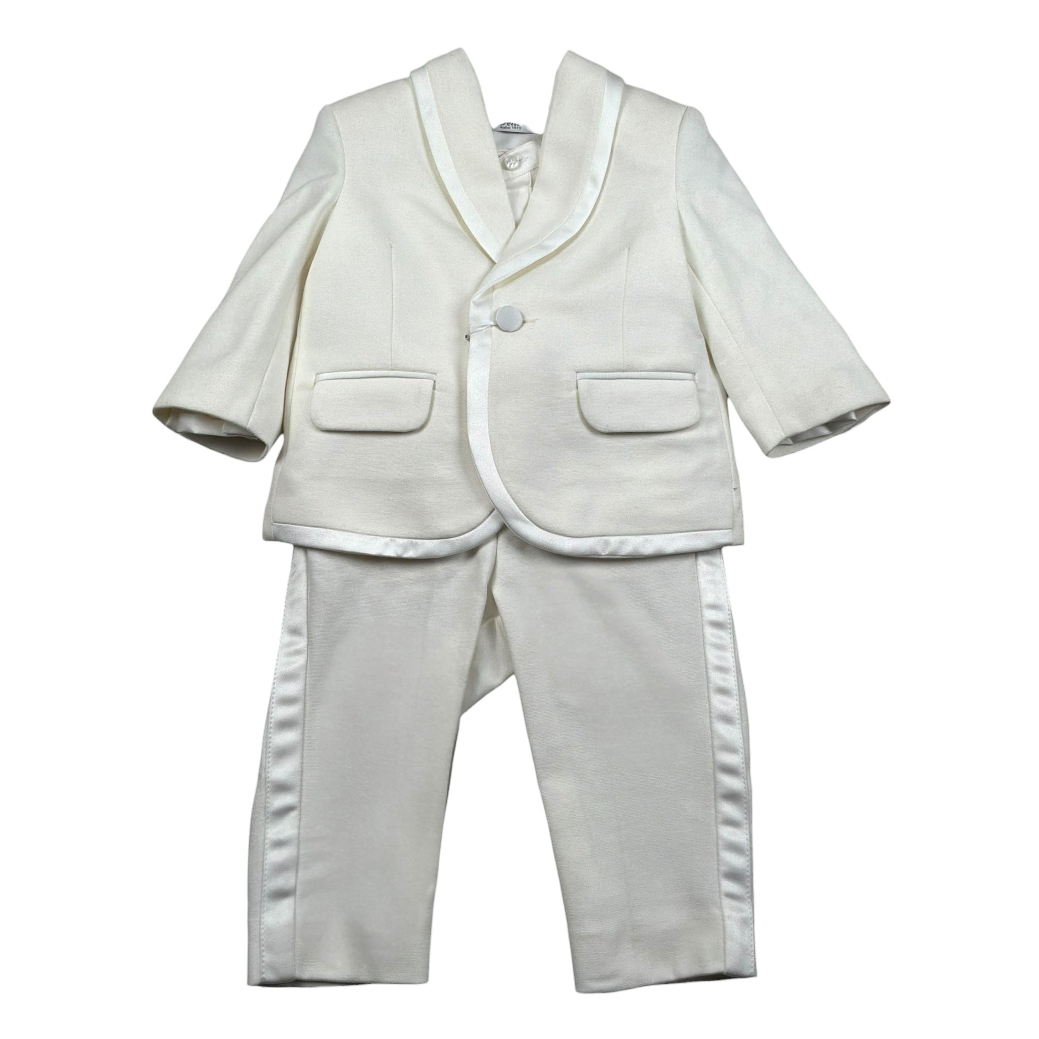 Petit Completo 3 Pezzi Giacca-Pantalone-Camicia per Neonato S3415479LN PANNA PETIT 