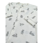 Petit Bateau Tutina tinta unita con Stampa Bianco per Neonato A0822 BIANCO PETIT BATEAU 