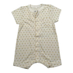 Petit Bateau Pagliaccetto tinta unita con Stampa Giallo per Neonato A09HC GIALLO PETIT BATEAU 