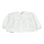 Petit Indi Cardigan Tinta Unita con Bottoni per Neonata SS25B2018X BIANCO PETIT INDI 